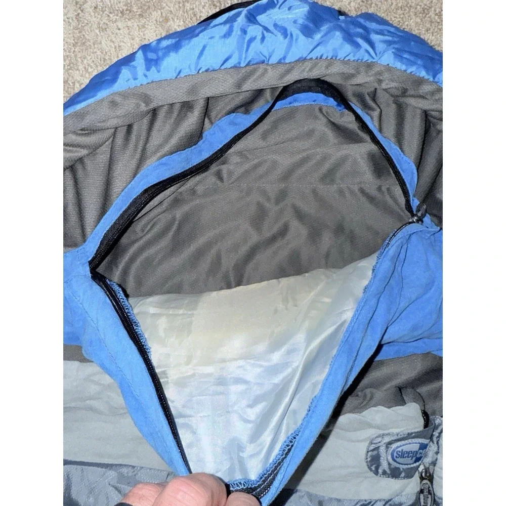 Sleep Cell Cool Vent Premium Sleeping Bag Size 35x85 Blue/Gray Super Warm! Light
